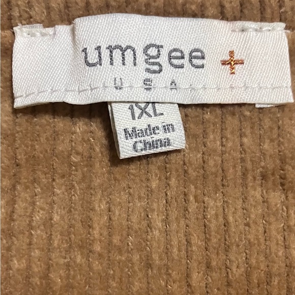 Umgee Tan Corduroy Overall Dress - Picture 4 of 7